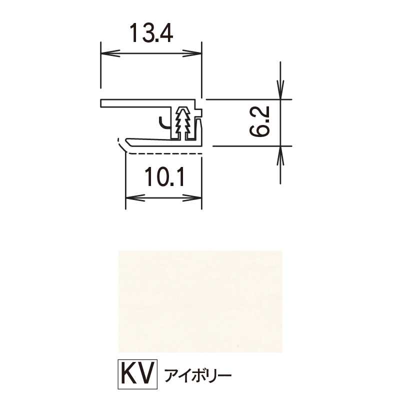 鏡面 アルパレージ用 見切 セパレートアイボリー 2450mm AMS2KV【ケース販売】20本 壁面 化粧パネル 内装