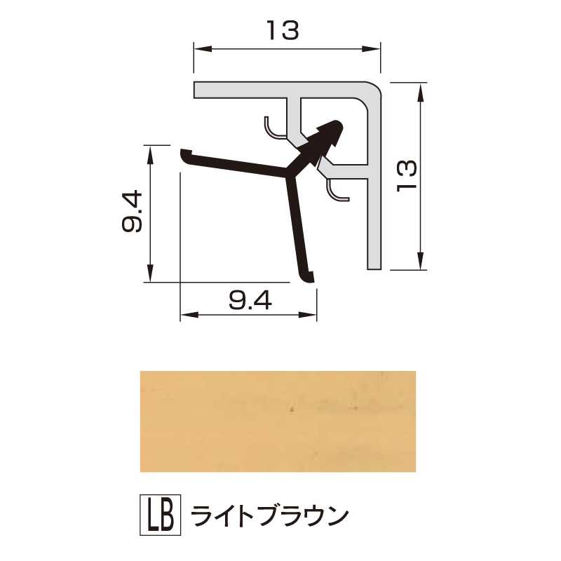 アルパレージ用 入隅 セパレートライトブラウン 2450mm AES2LB【ケース販売】20本 壁面 化粧パネル 浴室