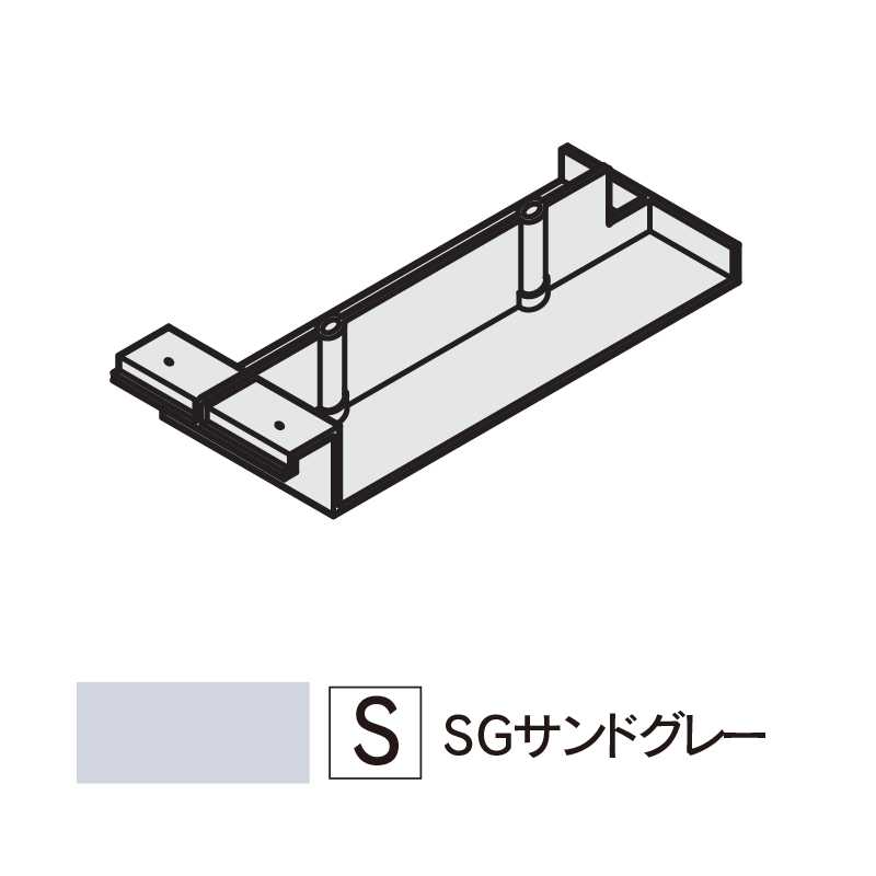 軒先通気見切縁 SNV100ジョイントカバーN SGサンドグレー  SNV1-GS【ケース販売】30個