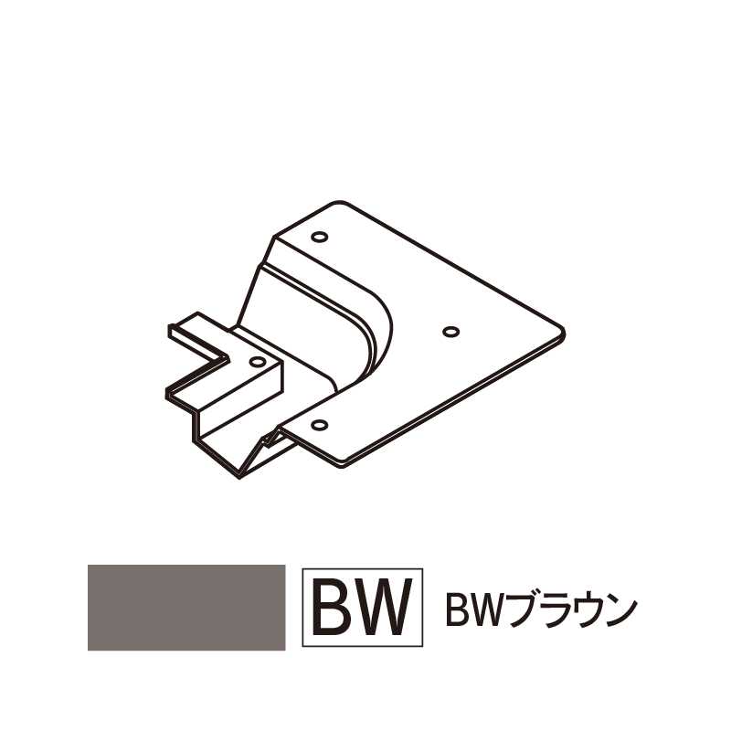 軒天通気見切縁 SNV70入隅カバー BWブラウン 88×88×23(mm) SNV-EBW【ケース販売】30個