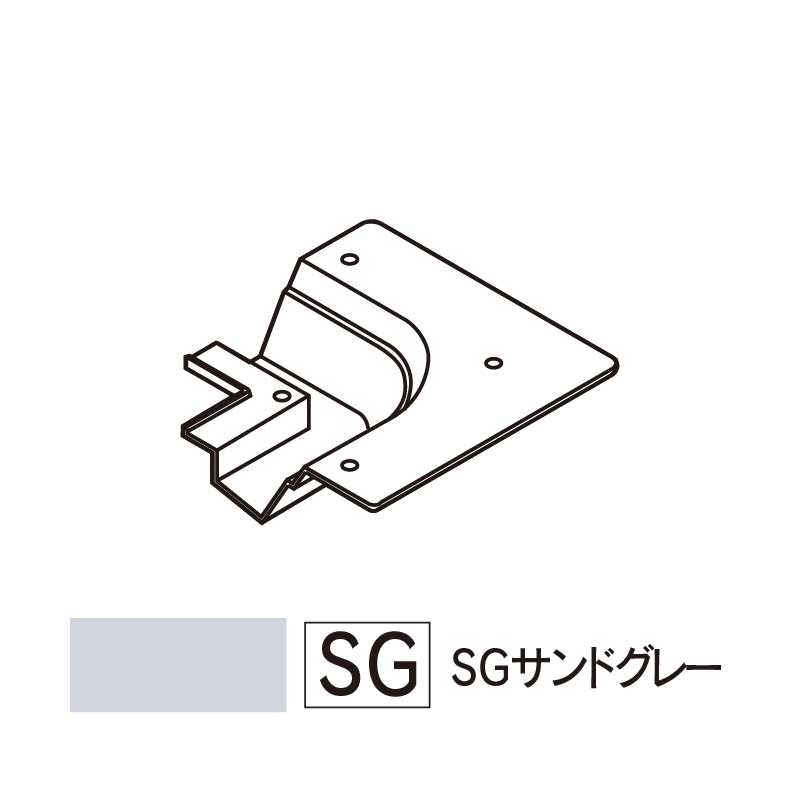 軒天通気見切縁 SNV70入隅カバー SGサンドグレー 88×88×23(mm) SNV-ESG【ケース販売】30個