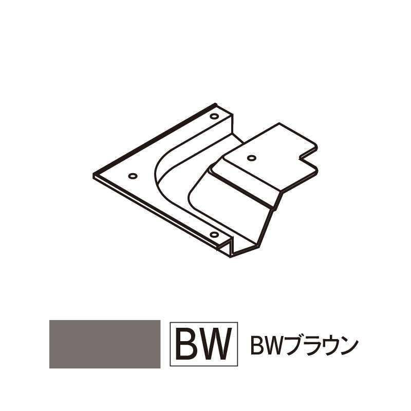 軒天通気見切縁 SNV70出隅カバー BWブラウン 80×80×23(mm) SNV-DBW【ケース販売】30個