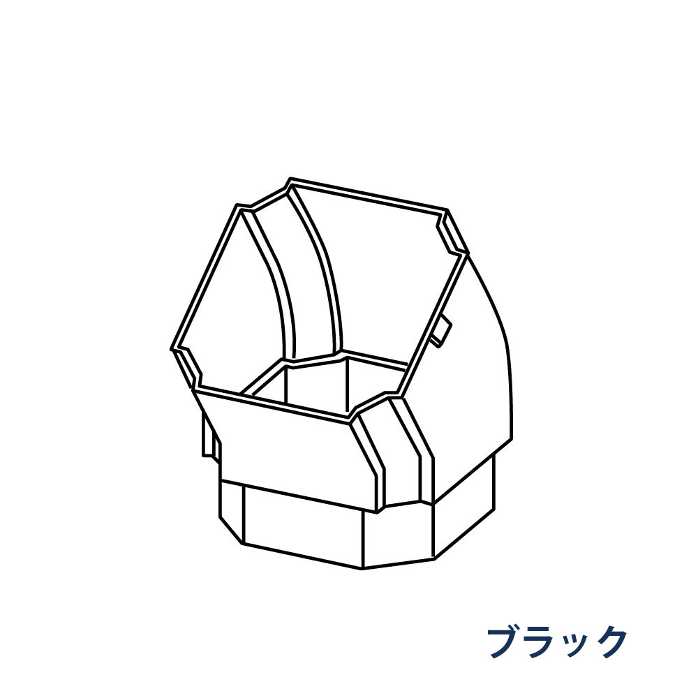 エルボ たてとい30 S30(たて系列部材) 145° KBP6565K ブラック 雨どい パナソニック 高耐候仕様