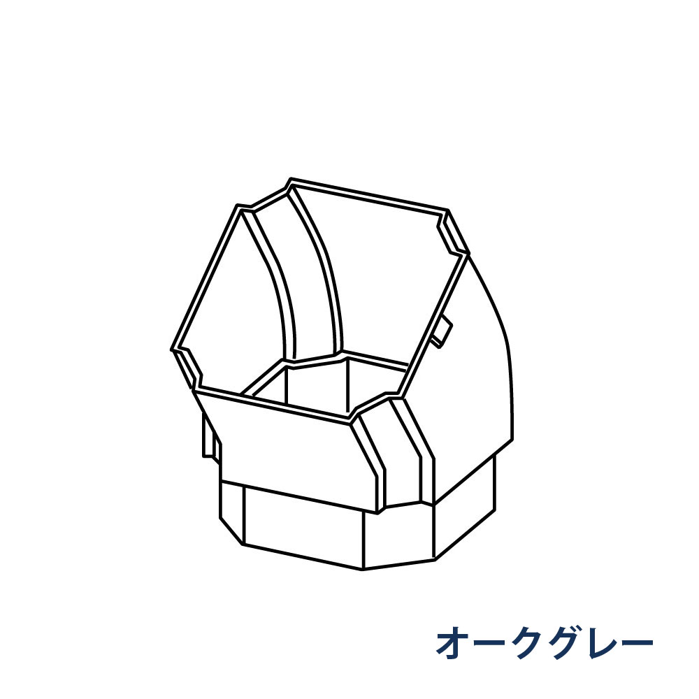 エルボ たてとい30 S30(たて系列部材) 145° KBPD565K オークグレー 雨どい パナソニック 高耐候仕様