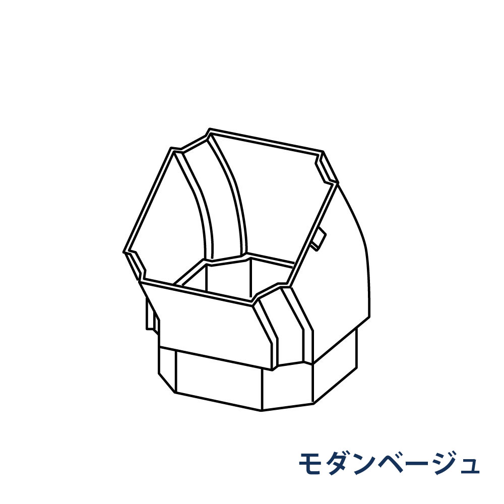 エルボ たてとい30 S30(たて系列部材) 145° KBPX565K モダンベージュ 雨どい パナソニック 高耐候仕様