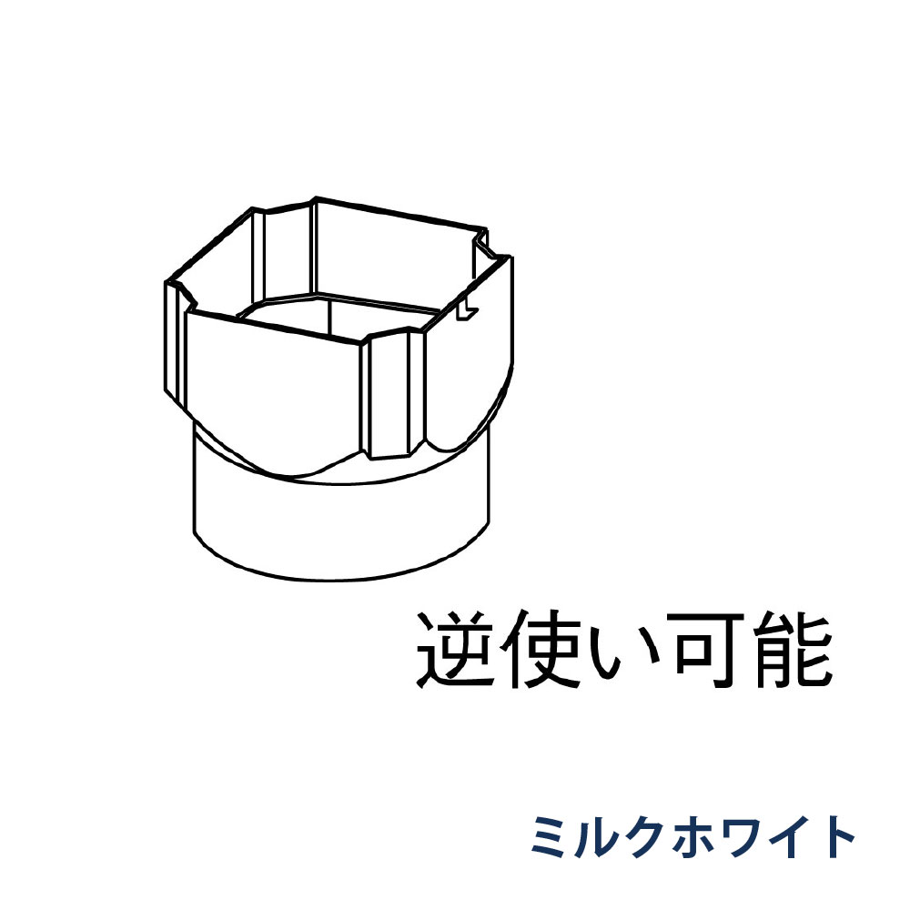 角丸継手 たてとい30 S30(たて系列部材) S30x60 KBP0861K ミルクホワイト 雨どい パナソニック 高耐候仕様