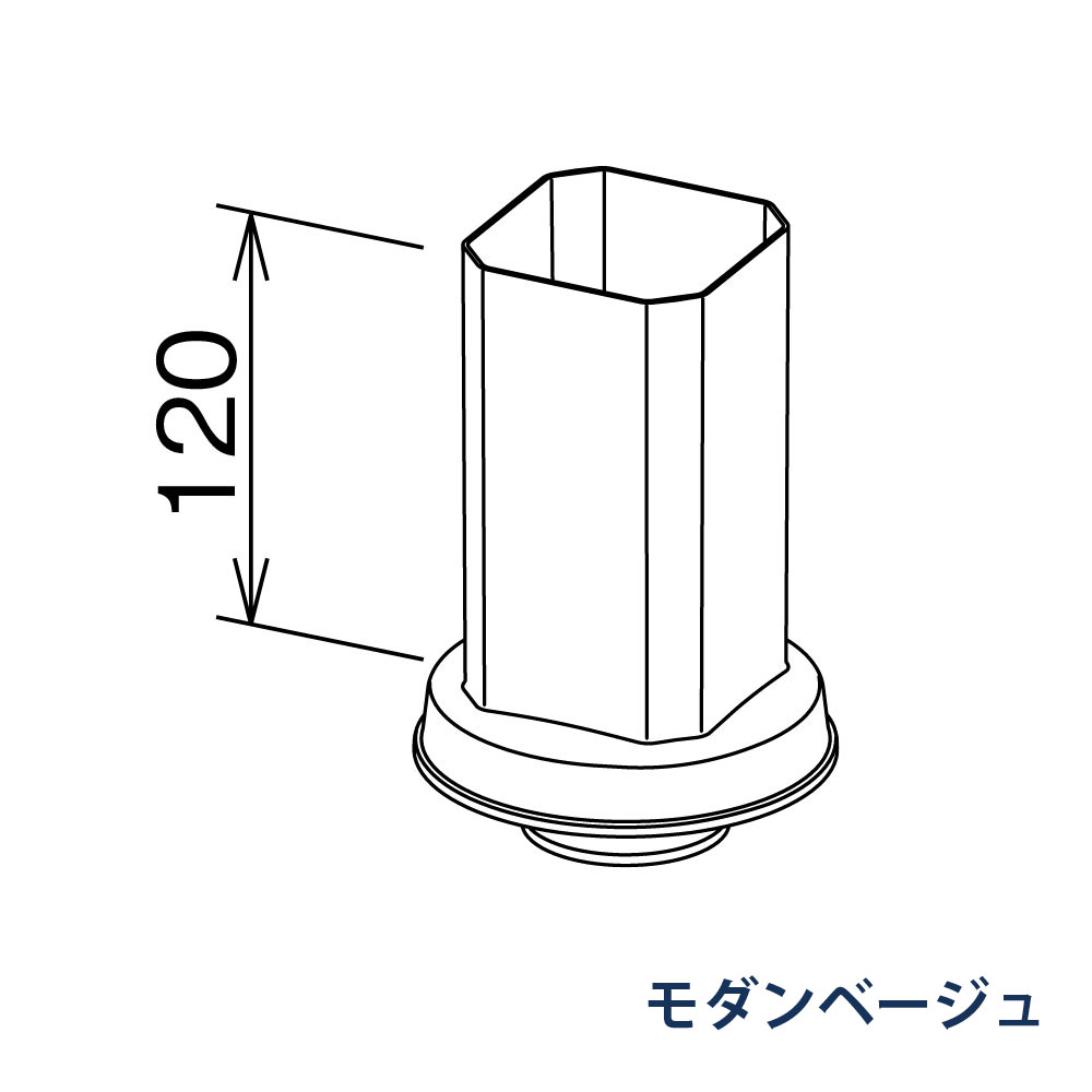 角排水管カバー たてとい30 S30(たて系列部材) 排水管VU50、VP・VU65・70 MQCX6601 モダンベージュ 雨どい パナソニック 高耐候仕様