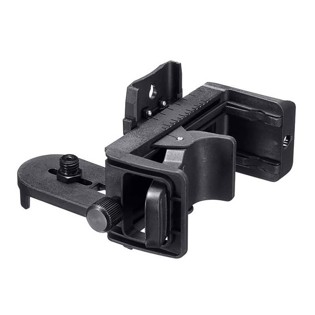 レーザー墨出し器取付部材 クロスグリップ スプリングフック+落下防止ワイヤー付 マイト工業 MCG-50