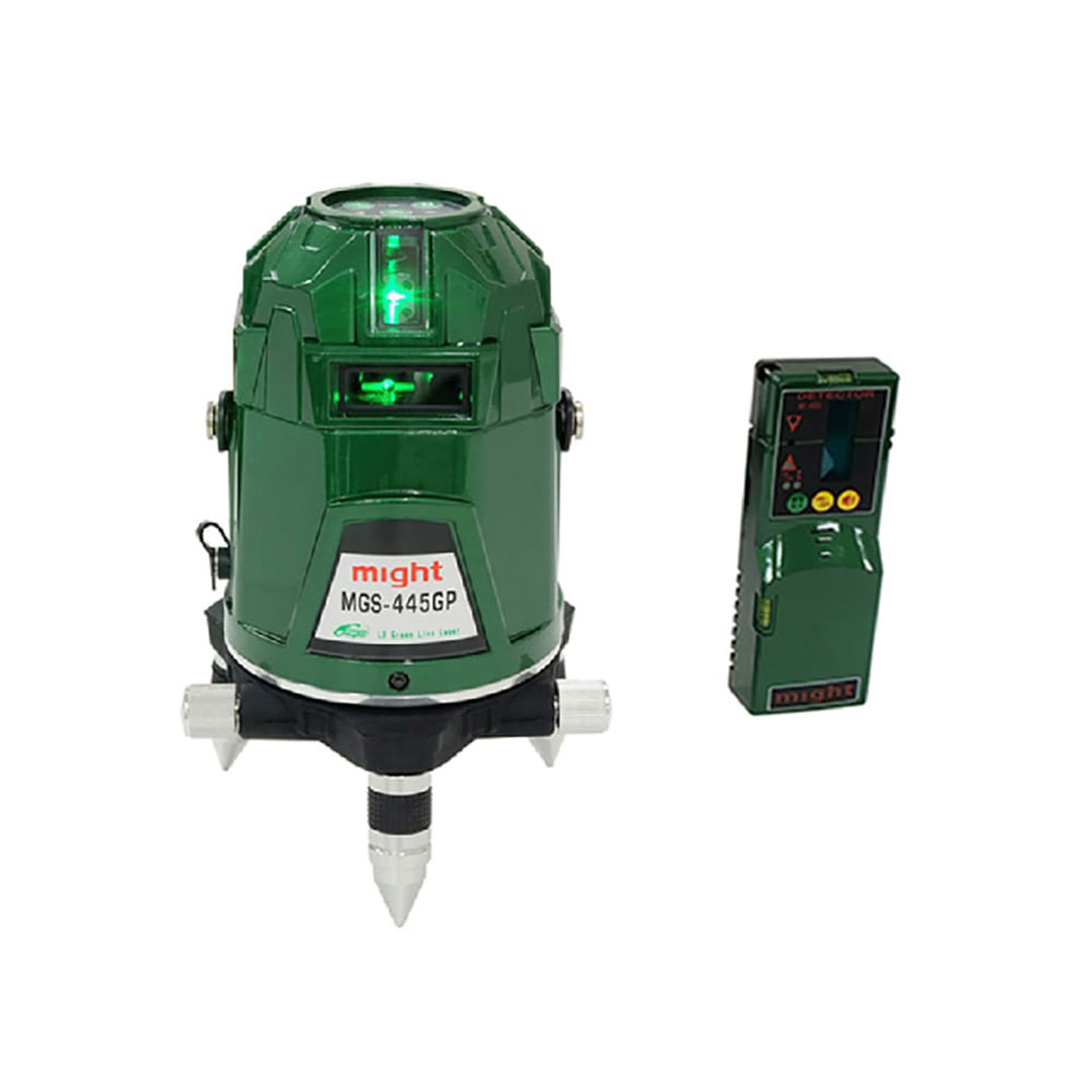 超高輝度グリーンレーザー墨出器 水平全周 本体+受光器セット マイト工業 MGS-445GP-R