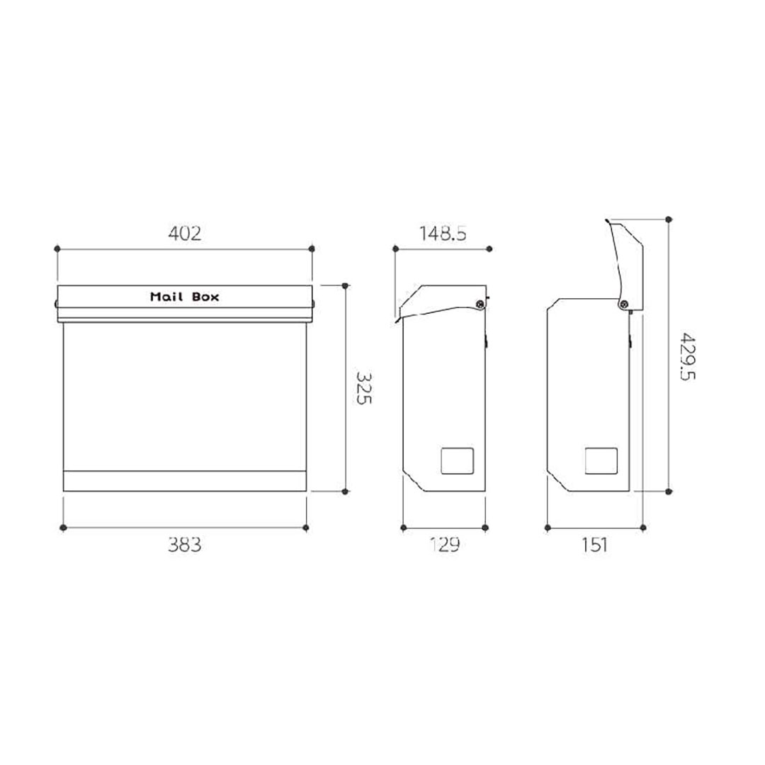 美濃クラフト 郵便ポスト COCO ココ 上入上出 ダイヤル錠 ココブラウン COC-CBR