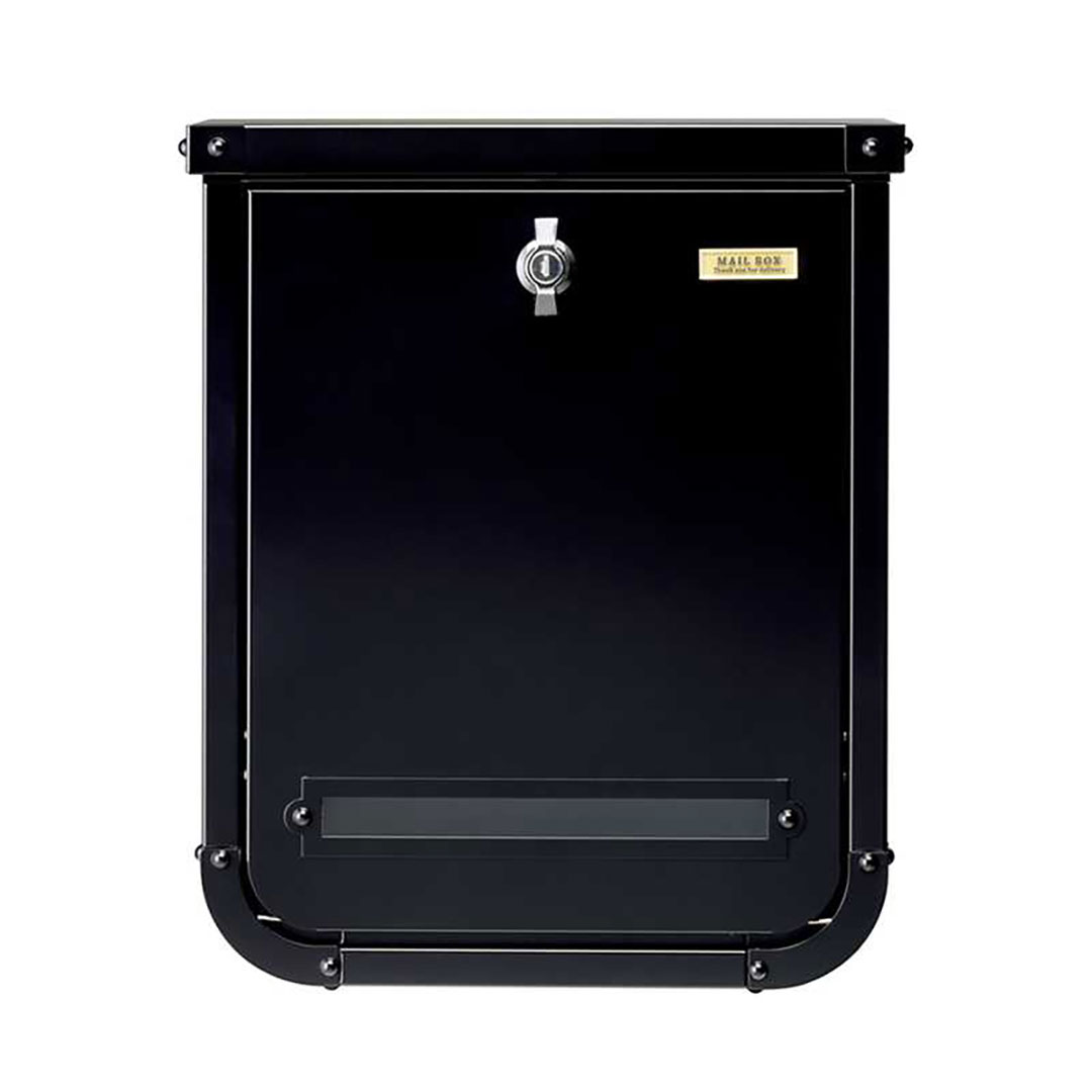 美濃クラフト 郵便ポスト UPA ウーパ 上入前出 シリンダー錠付取手 アッシュグレー UPA-AG