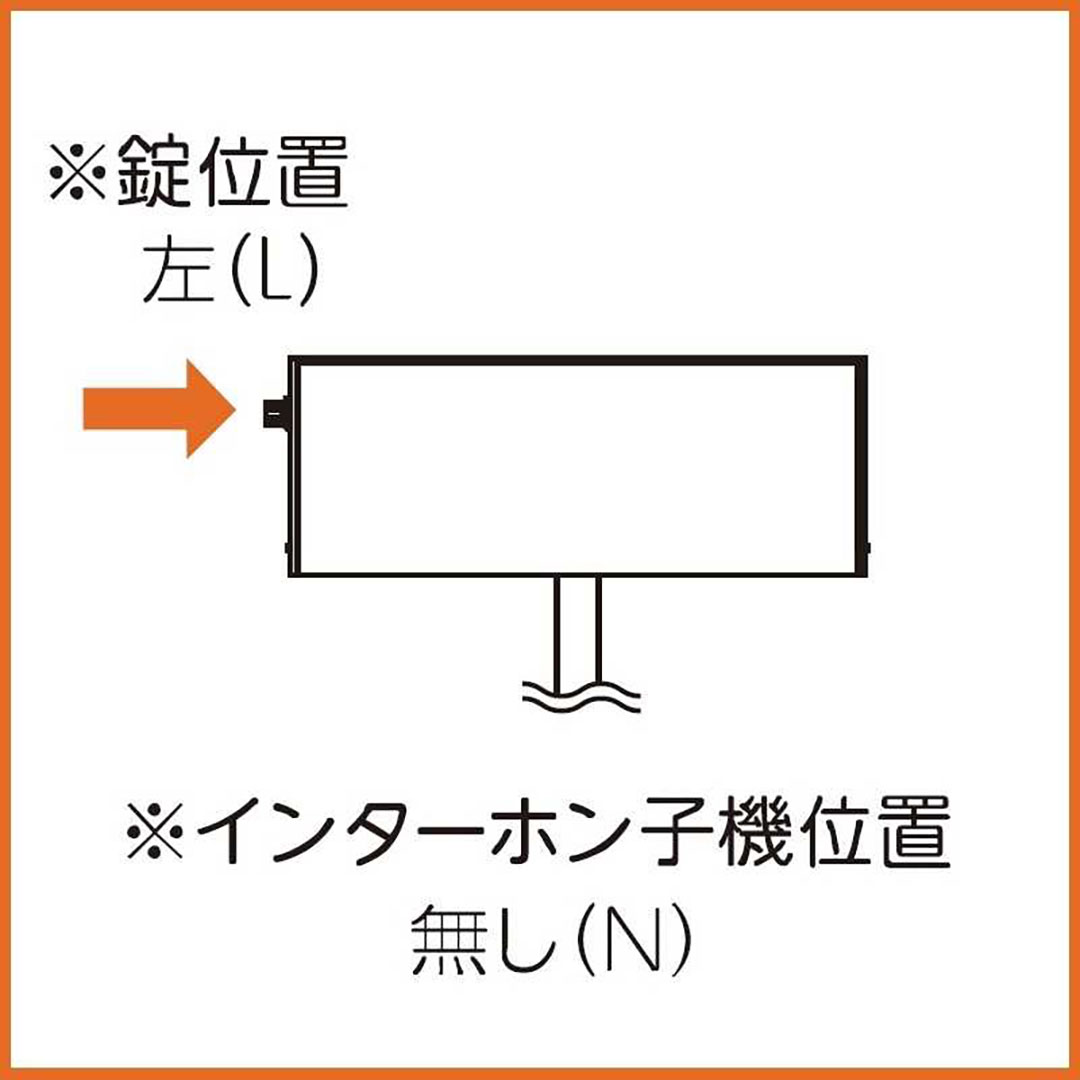 鍵位置(左/L) インターホン(無/N)