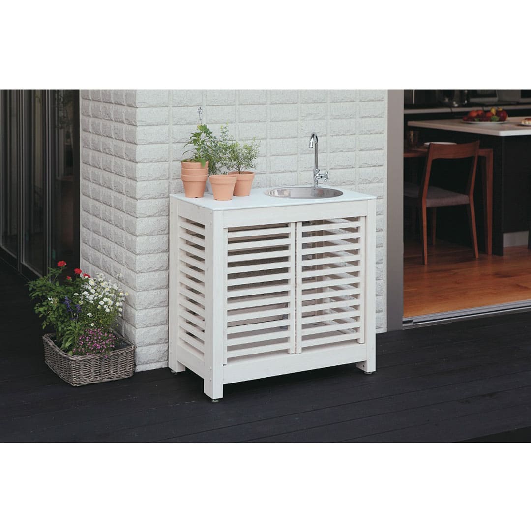 エバーアートウッド ガーデンシンク こだわり板(大･フレーム)タイプ ダークパイン 16048800 タカショー（法人限定）