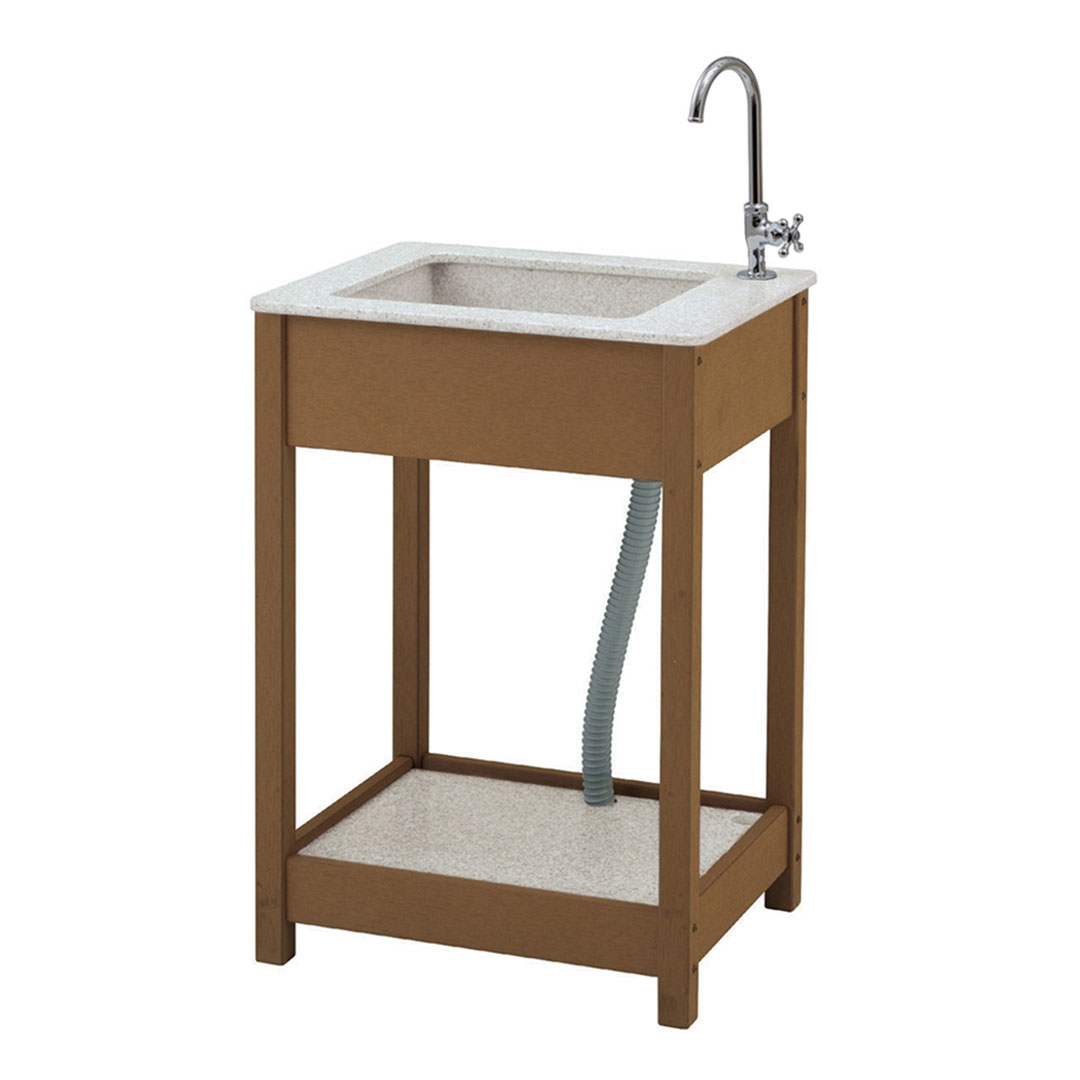 エバーエコウッド ガーデンシンク 7型 ナチュラル 14326900 タカショー（法人限定）