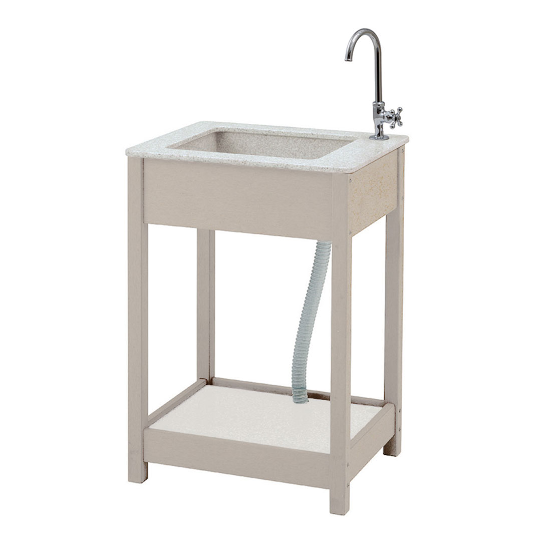 エバーエコウッド ガーデンシンク 7型 ホワイト 46947500 タカショー（法人限定）