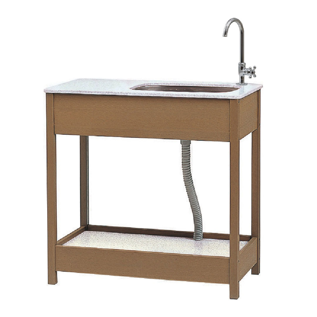 エバーエコウッド ガーデンシンク 3型(幅広タイプ) ナチュラル 15288900 タカショー（法人限定）