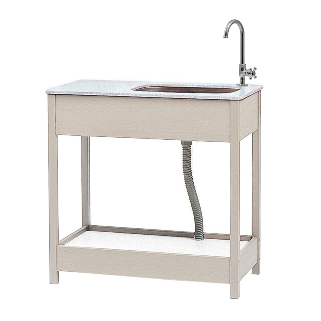 エバーエコウッド ガーデンシンク 3型(幅広タイプ) ホワイト 46943700 タカショー（法人限定）