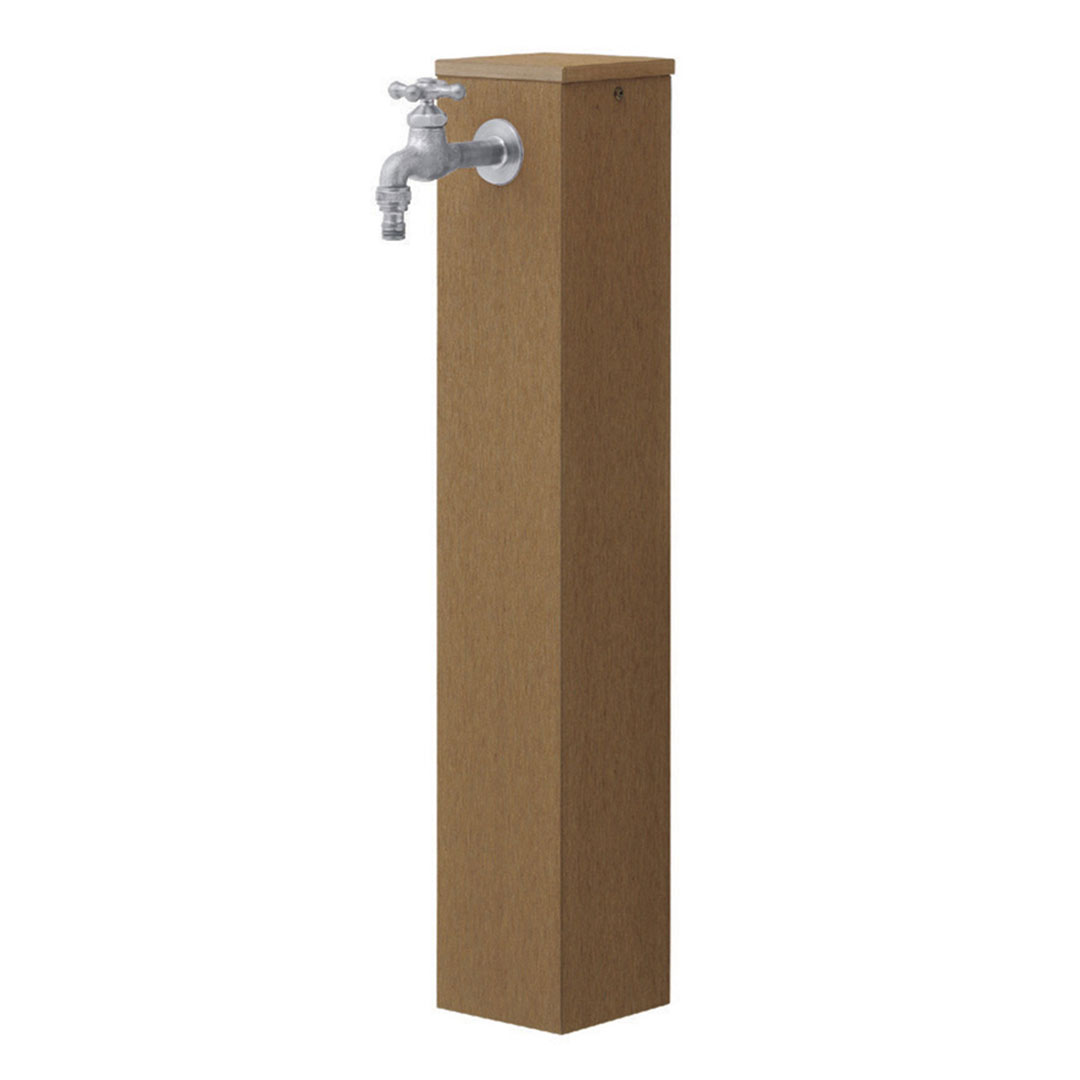 エバーエコウッド 水栓柱 5型 120角 ナチュラル ECW-5 15369500 立水栓 タカショー（法人限定）