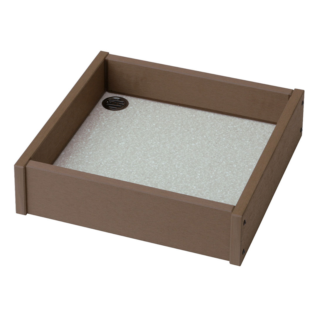 エバーエコウッド 水受け 1型 スタンダード ダークブラウン ECU-S1D 94023300 タカショー（法人限定）