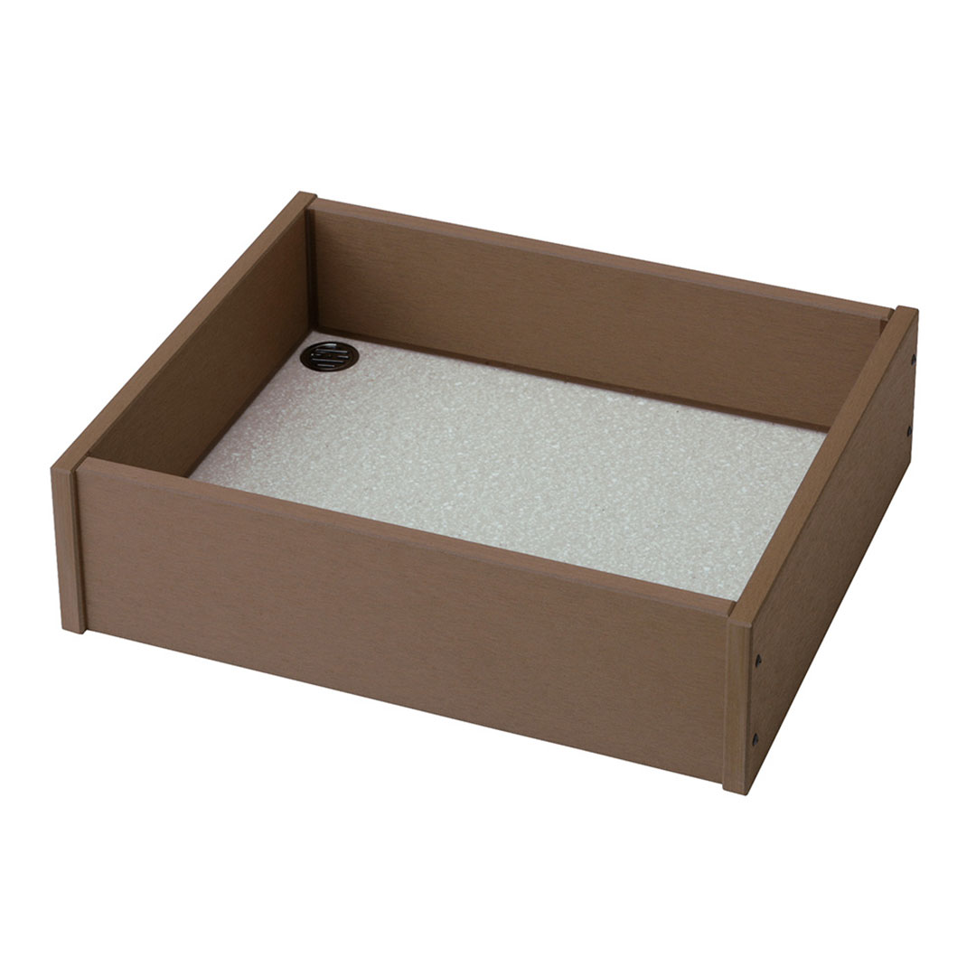 エバーエコウッド 水受け 1型 ワイド ダークブラウン ECU-W1D 94027100 タカショー（法人限定）