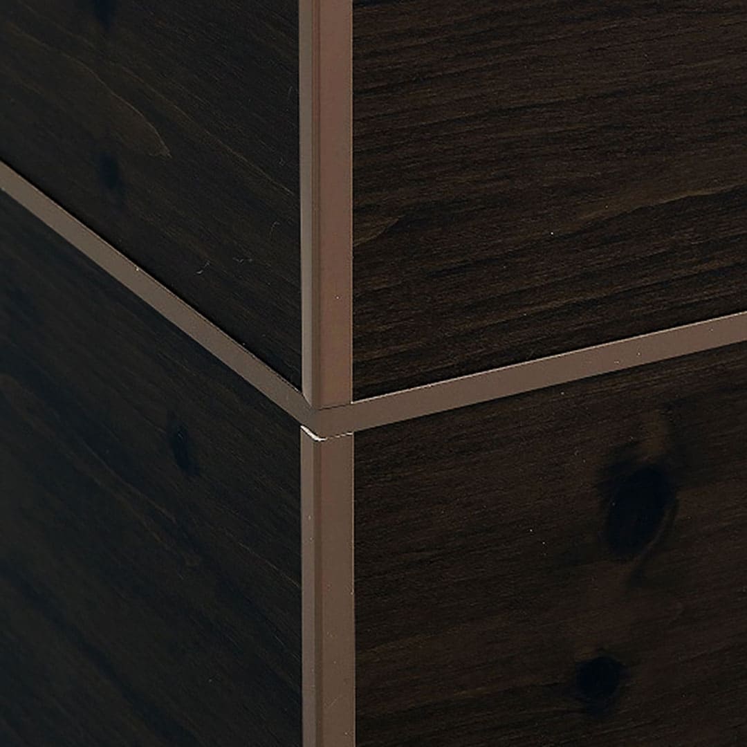 エバーアートボード 見切材 平目地ジョイントコーナー用 L600mm コーナー一体型見切材 ブロンズ 00263059 タカショー（法人限定）