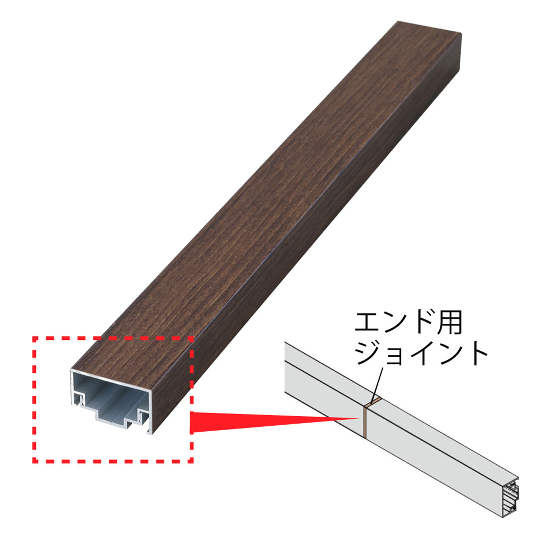 エバーアートボード 押え縁用 キャップ 30×15 エンド用ジョイント ダークパイン 00050147 タカショー（法人限定）