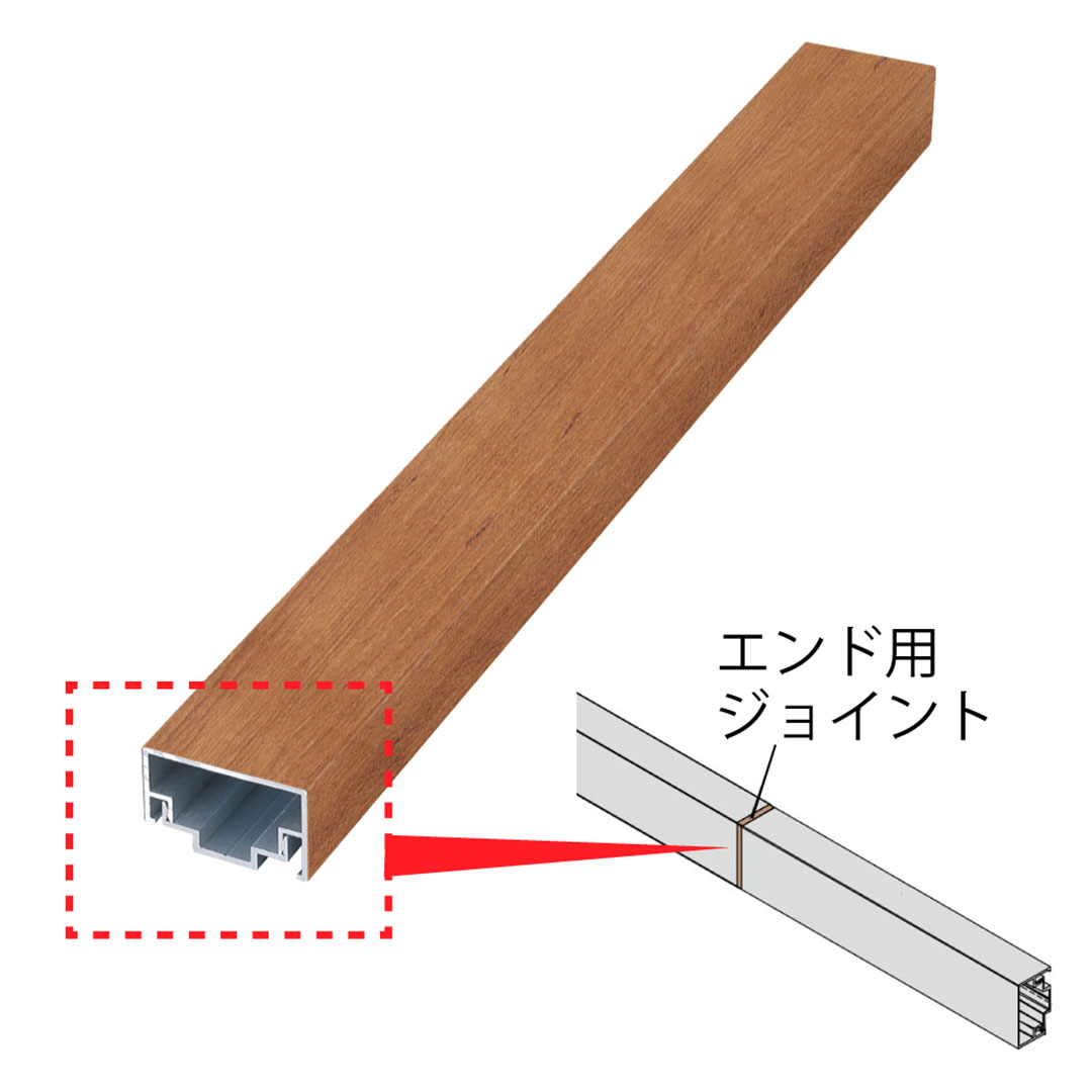 エバーアートボード 押え縁用 キャップ 30×15 エンド用ジョイント ナチュラルパイン 00050154 タカショー（法人限定）