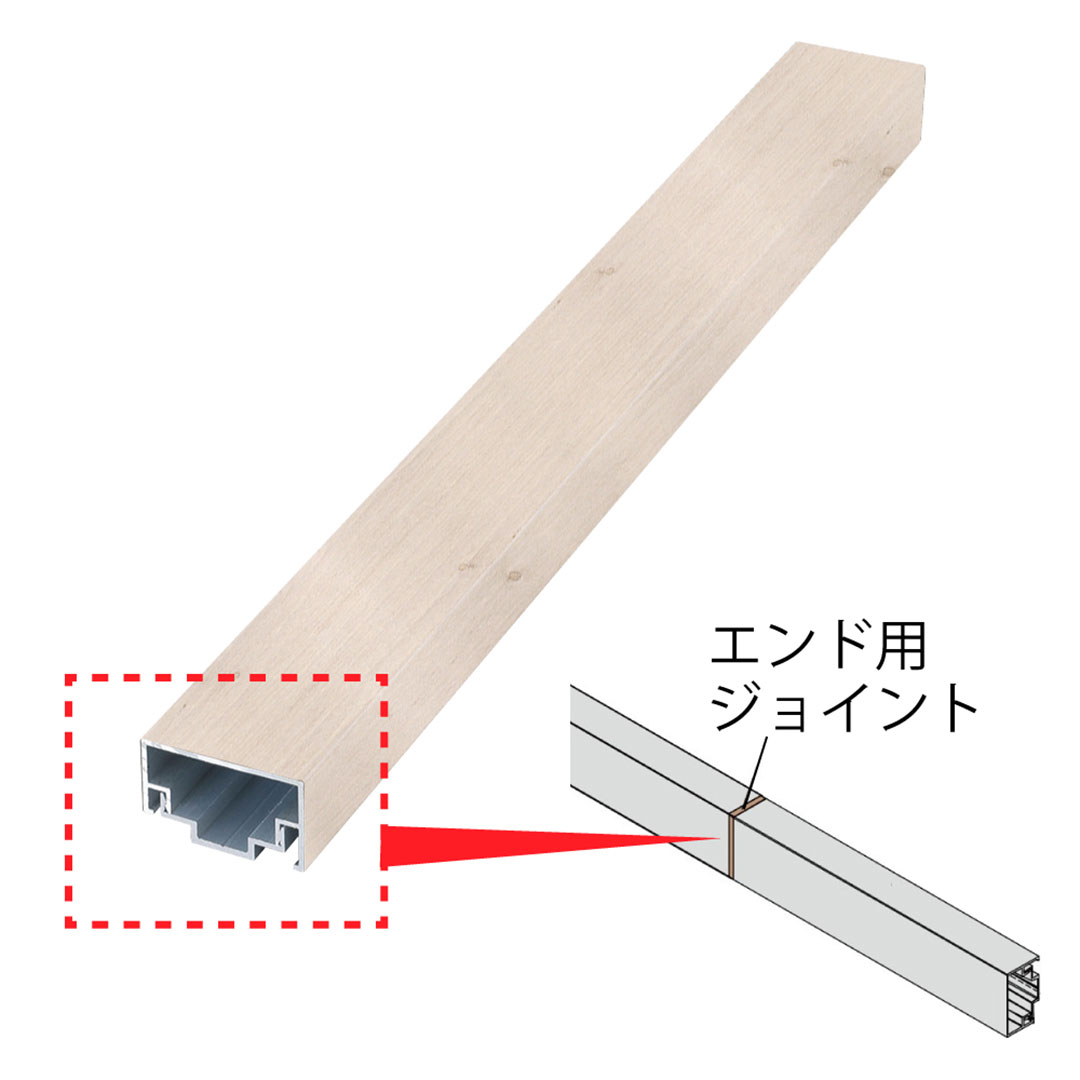 エバーアートボード 押え縁用 キャップ 30×15 エンド用ジョイント ホワイトパイン 00050161 タカショー（法人限定）