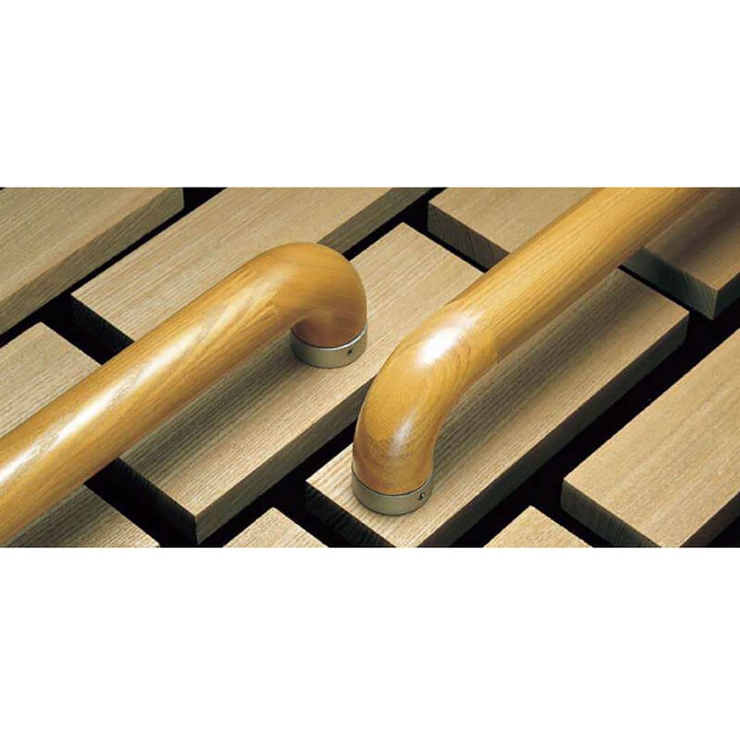 補助手すり バウムNライン ライトブラウン  I型 L800 天然木 バーチ ナカ工業