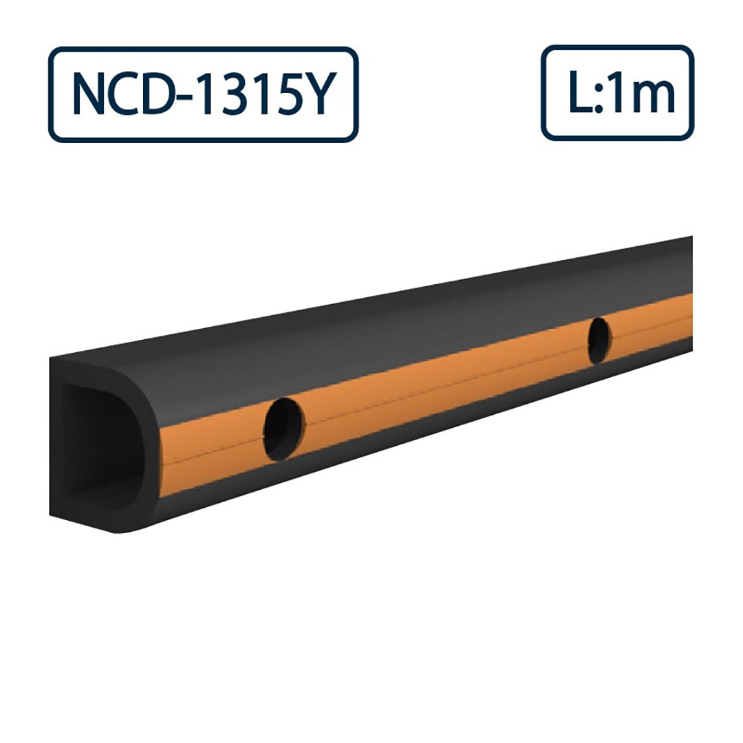 カーストッパー NCD-Yタイプ 1m（イエローライン入り･中空）NCD-1315Y ナカ工業（法人限定）