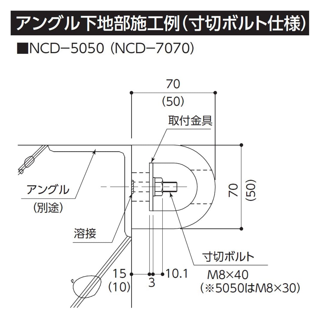 カーストッパー NCDタイプ 1m(中空)NCD-7070 ナカ工業(法人限定)