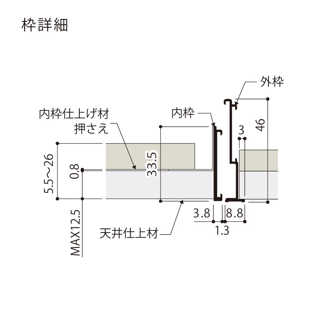 天井点検口 ハイハッチ ホワイト GMⅡ HHGMⅡ-303W 額縁 目地 303×303 白 点検口 ナカ工業