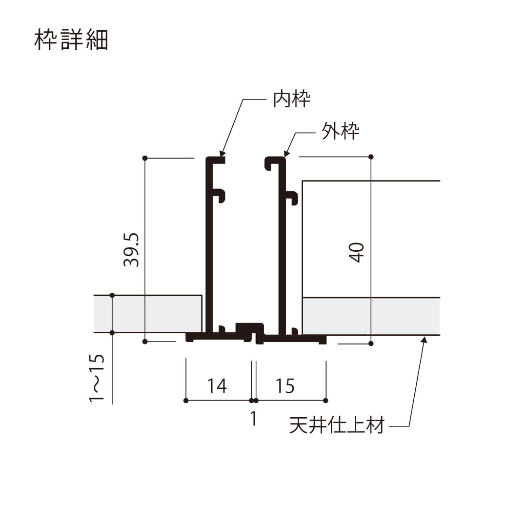 天井点検口 ハイハッチ 鍵付 シルバー NKT NKT-K454 軒天 454×454 耐風圧性能 点検口 ナカ工業