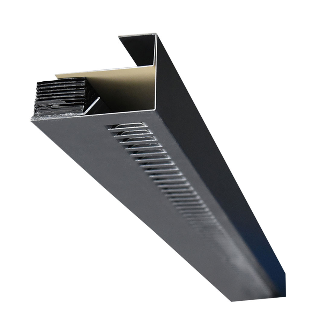 【ケース販売】REV-15 通気見切材キャップ形状 軒対応 ケラバ対応 スリム 防水 躯体換気 気密 日本住環境 V-REV15