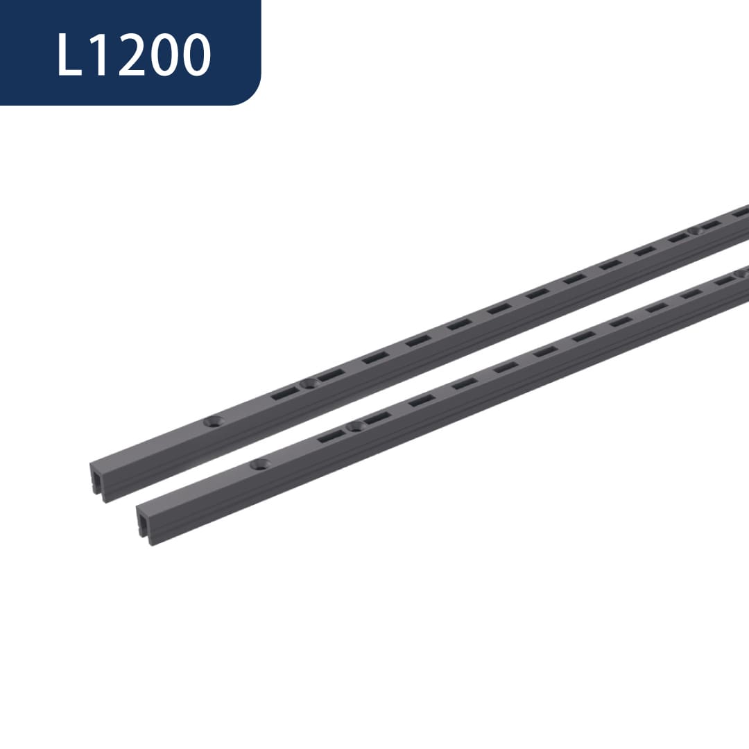 アームハング棚柱SS 棚柱【ケース販売】2本入 L1200 SSブラック SS-H12B-2 南海プライウッド