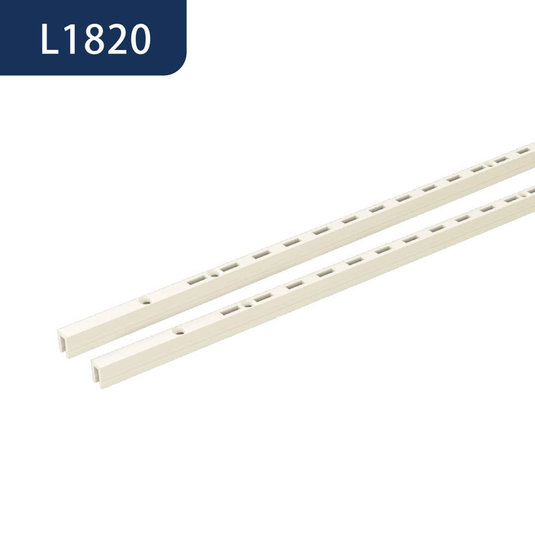 アームハング棚柱SS 棚柱【ケース販売】2本入 L1820 SSホワイト SS-H18W-2 南海プライウッド