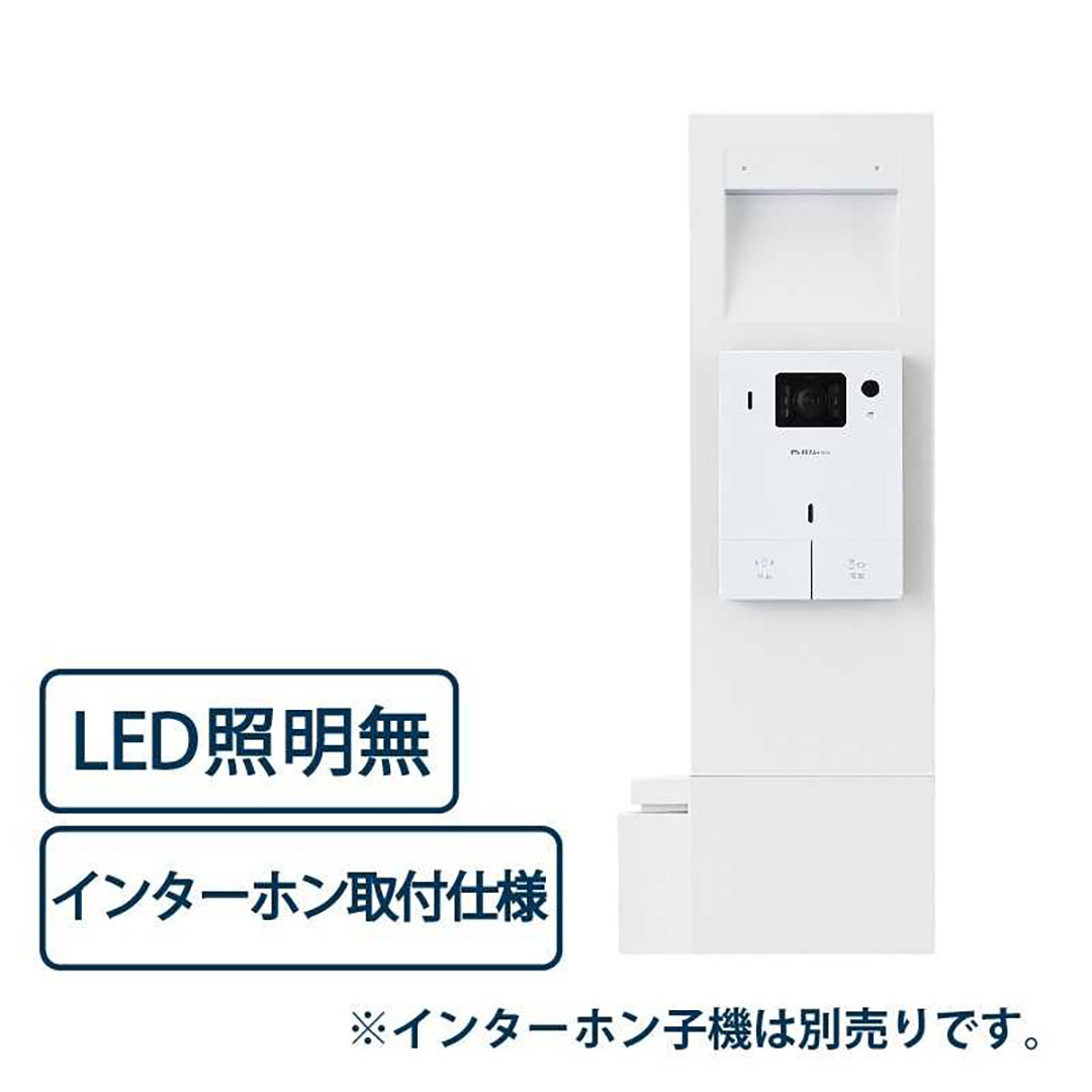 ナスタ(NASTA) 門柱ユニット Qual(クオール) KS-GP21A-M4-BK ブラック LED照明無 インターホン取付仕様