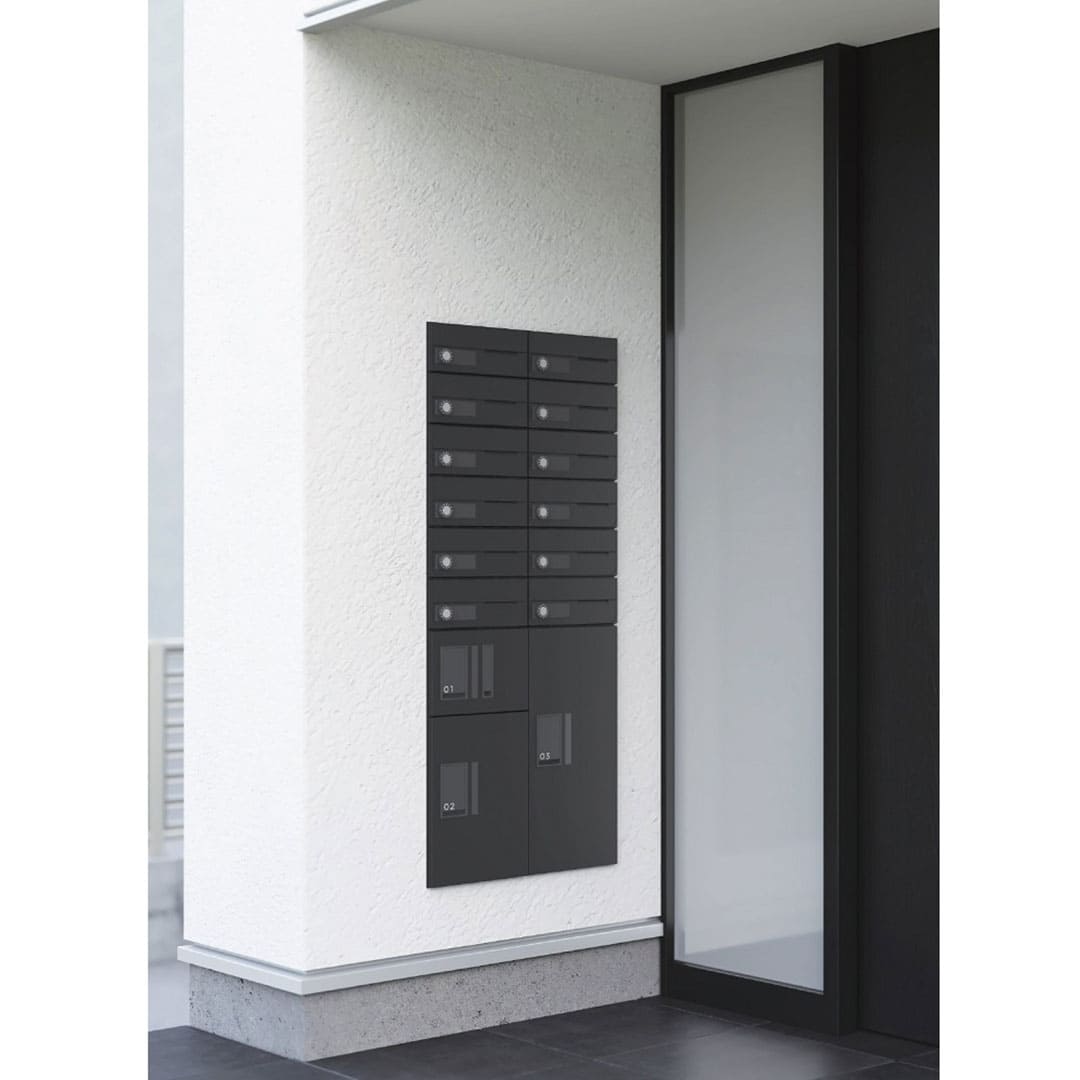 ナスタ Nasta Box プチ宅 KS-TLP36R6A-S H600×W360mmタイプ（捺印無し）ステンレスヘアーライン 集合住宅用 宅配ボックス 前入前出