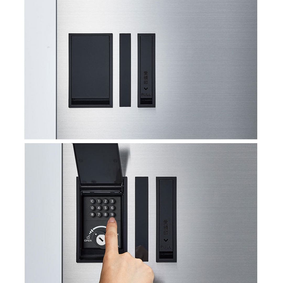 ナスタ Nasta Box プチ宅 KS-TLP36R6A-S H600×W360mmタイプ（捺印無し）ステンレスヘアーライン 集合住宅用 宅配ボックス 前入前出