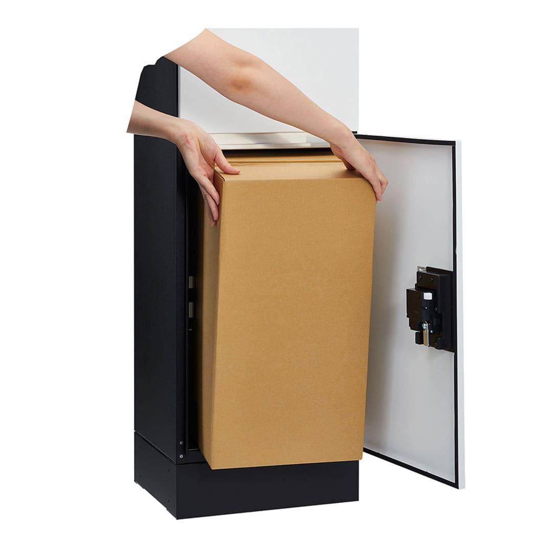 ナスタ Nasta Box プチ宅ユニット  KS-TL01R02A-SV H600mm×2タイプ（捺印無し）シルバー×シルバー 集合住宅用 宅配ボックス 前入前出