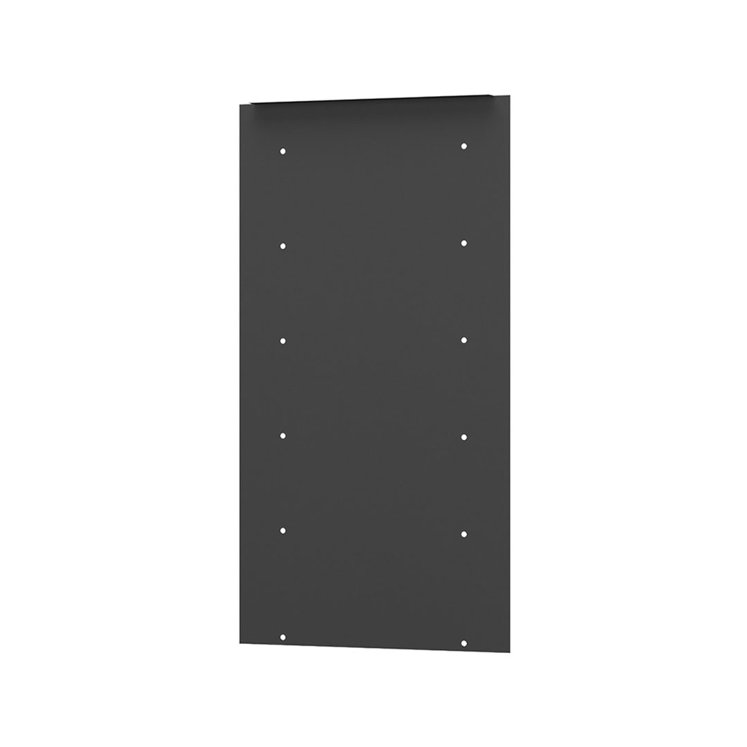 ナスタ ポスト・固定用背面パネルセット(プチ宅ユニット 据置設置対応) W360×H100 4戸用 ブラック KS-MB3202PU-4L-BK・KS-MBS13S-3610-4-BK