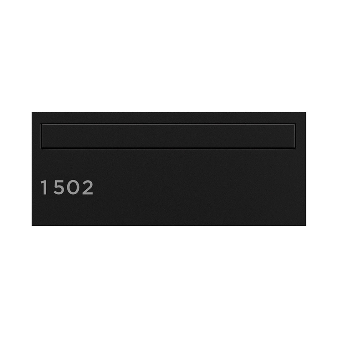 ナスタ ルームナンバー 切文字シール【数字 3桁】ヨコ型 ブラック KS-NGY-3-B【本体と同時購入で送料無料】