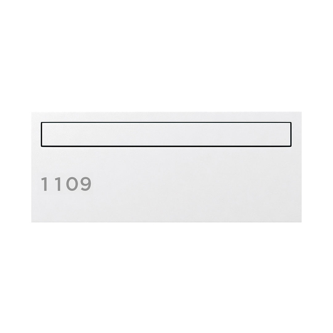 ナスタ ルームナンバー 切文字シール【数字 3桁】ヨコ型 ブラック KS-NGY-3-B【本体と同時購入で送料無料】