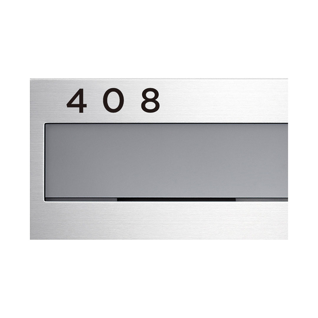 ナスタ ルームナンバー 切文字シール【数字 3桁】ヨコ型 ブラック KS-NGY-3-B【本体と同時購入で送料無料】