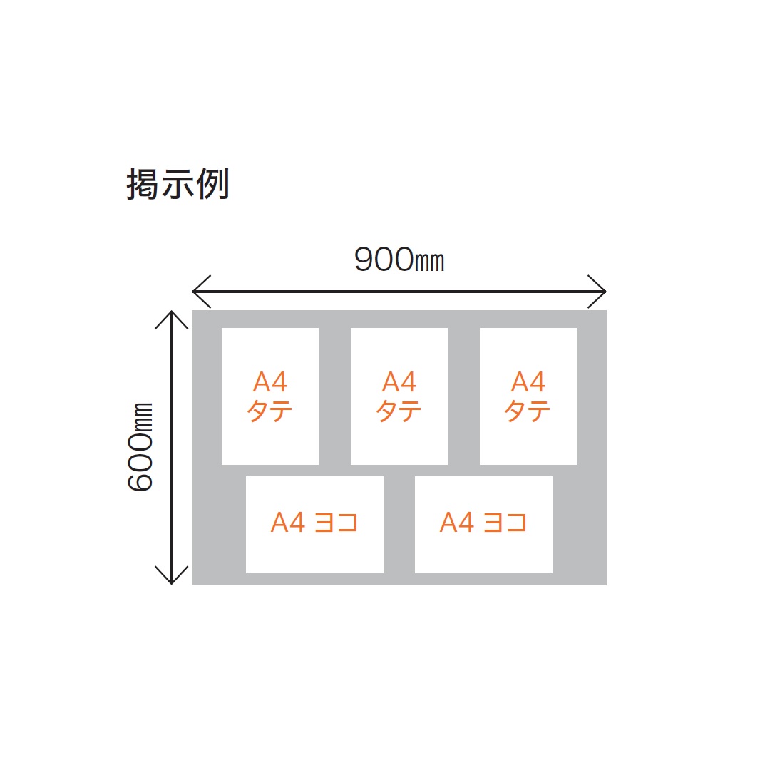 【受注生産】ナスタ 掲示板 マグネットボード アルミニウム 屋内用 900×600 ブラック KS-EXA10A-6090D