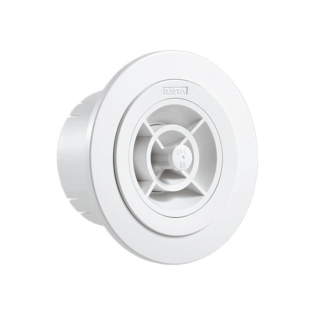 ナスタ 屋内換気口 ツマミ開閉タイプ 防虫網付 KS-8955PR-SG 羽根取外し レジスター 換気口