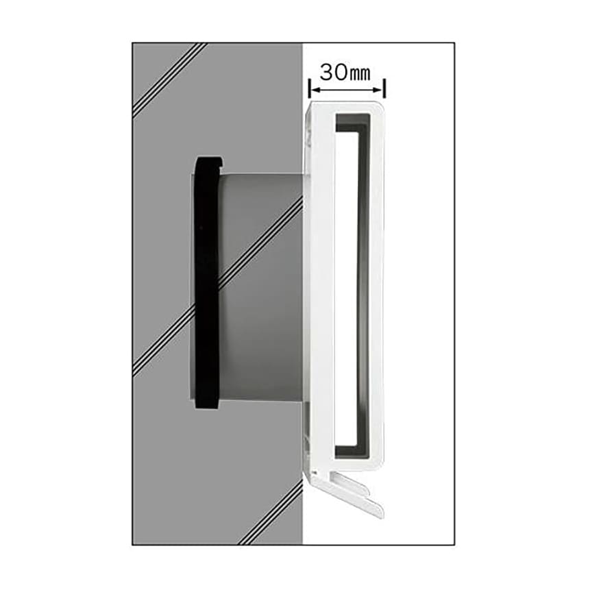 ナスタ 屋外換気口 スリムタイプ 防火ダンパー付 シャンパングレー φ150 KS-8620PHD-CG 水受カラー付 樹脂
