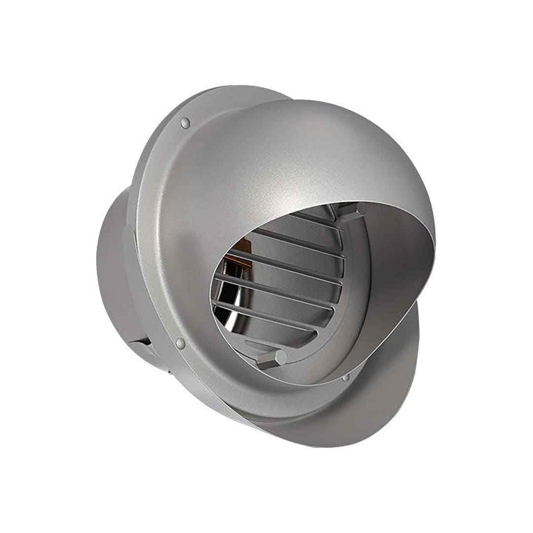 ナスタ 屋外換気口 水受カラー 防火ダンパー付 φ150シルバー KS-86SH00PD1-SV壁汚れ防止 ステンレス