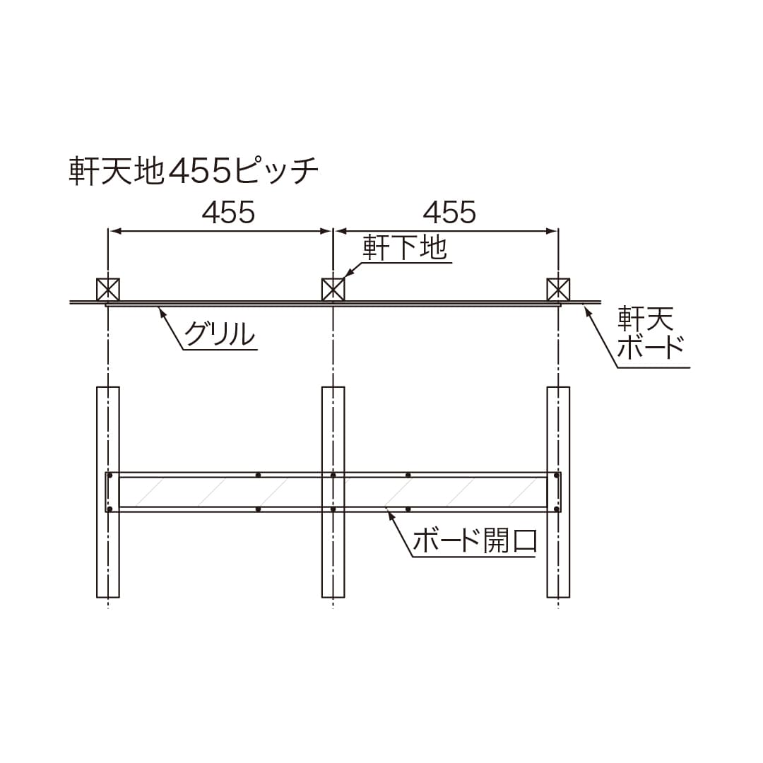 ナスタ 軒天換気口 ダンパー無 KS-0823S スーパーステンレス 軒天換気用 建築金物
