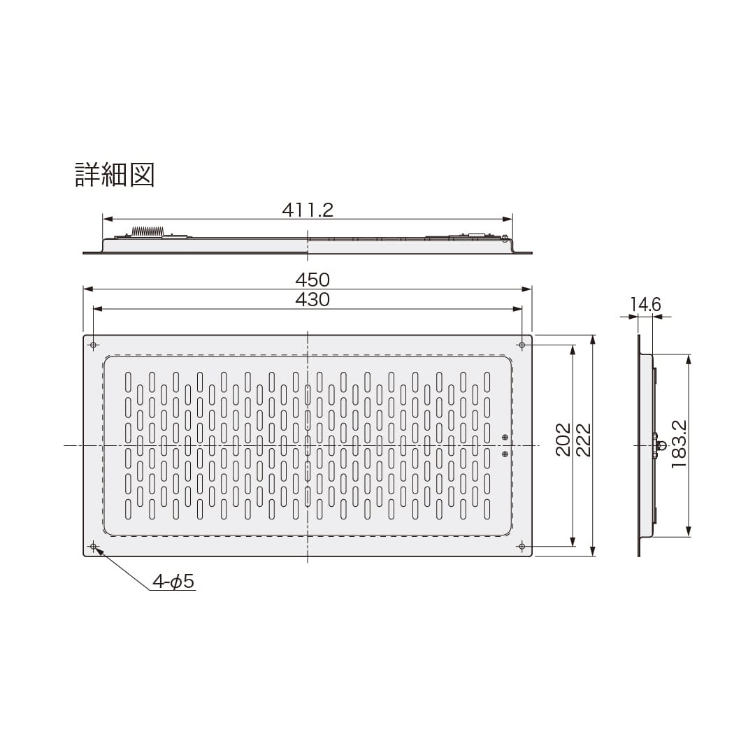 ナスタ 軒天換気口 ダンパー付 シルバーグレー KS-0822MF-SG スチール 軒天換気用